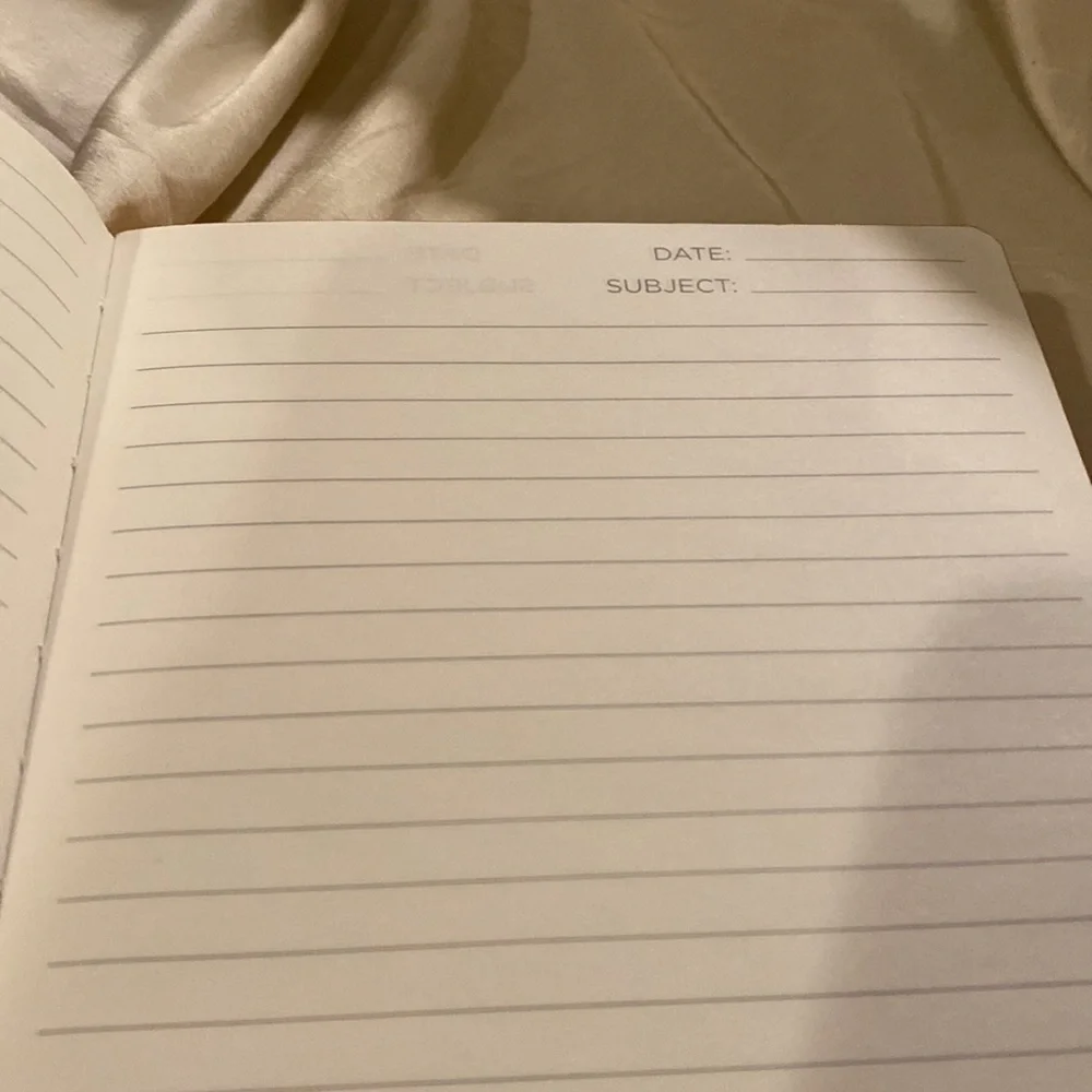 ~Aida + Jade~ “Empower Women” Faux Linen Notebook